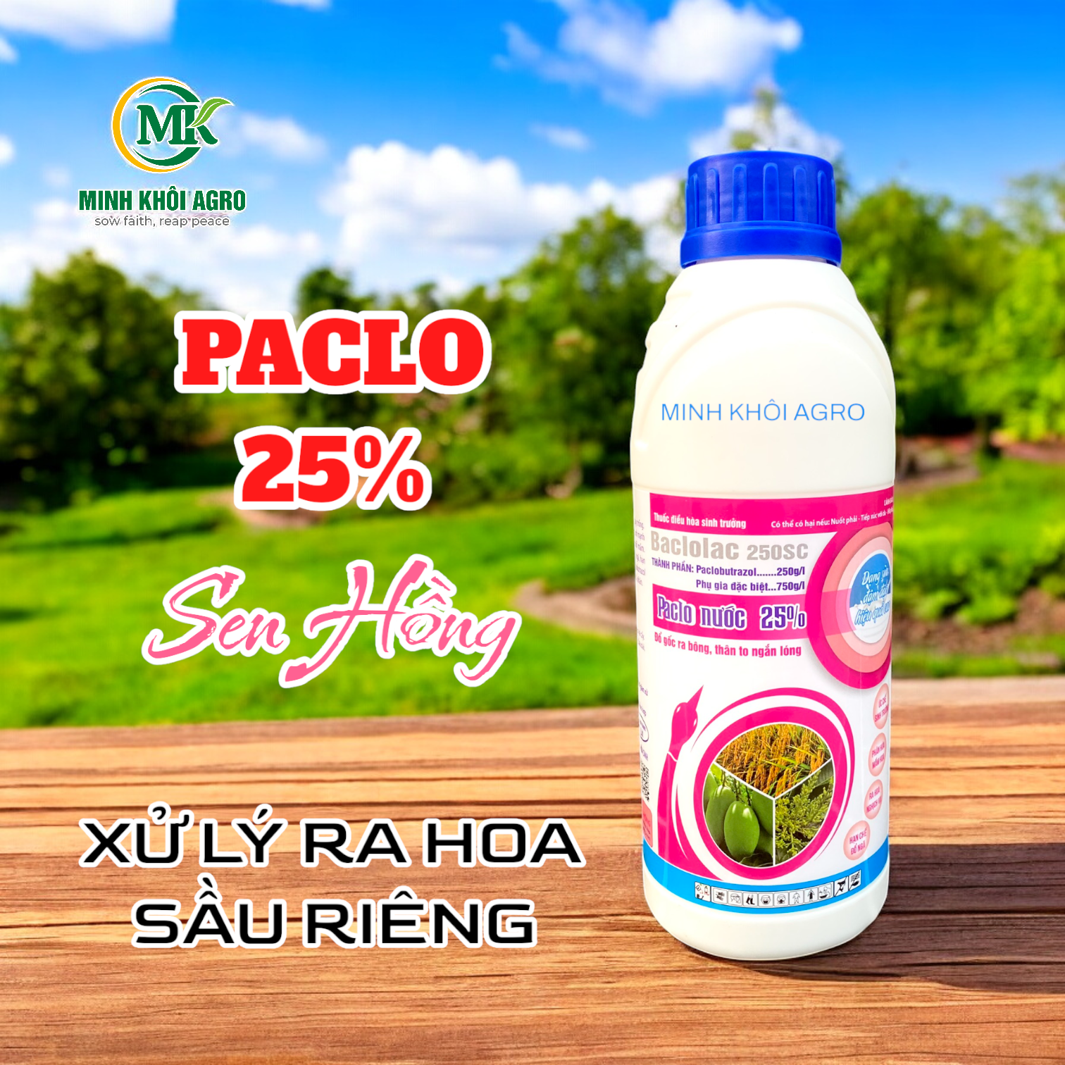 Baclolac 250SC (Paclo Sen Hồng Đồng Tháp) - Chai 1 lít